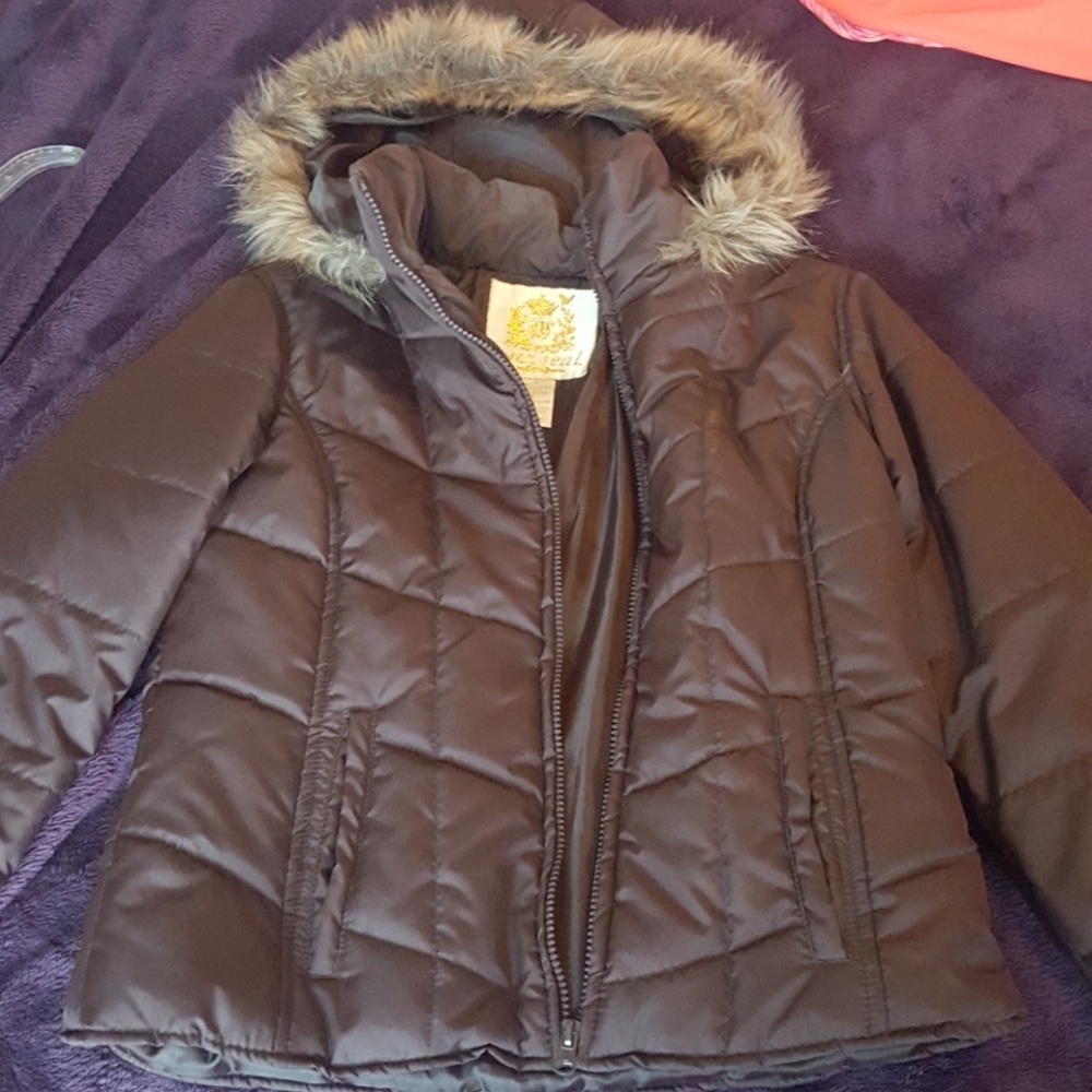 Wet seal puffer jacket size m